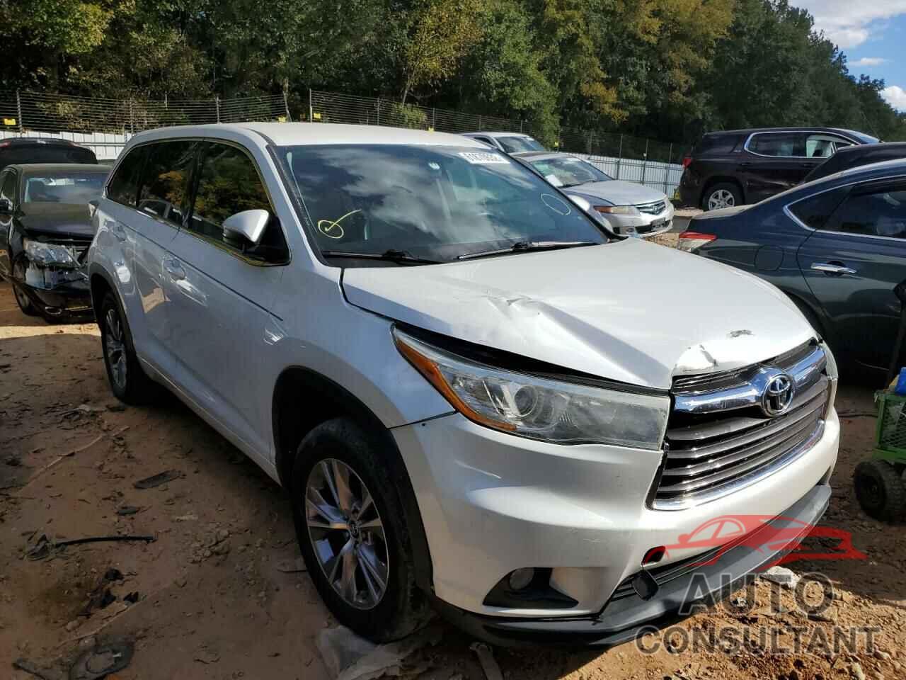 TOYOTA HIGHLANDER 2016 - 5TDZKRFH9GS150005