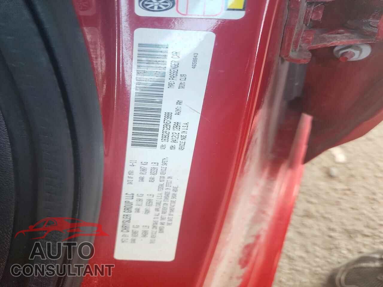 DODGE AVENGER 2011 - 1B3BD2FG2BN573888