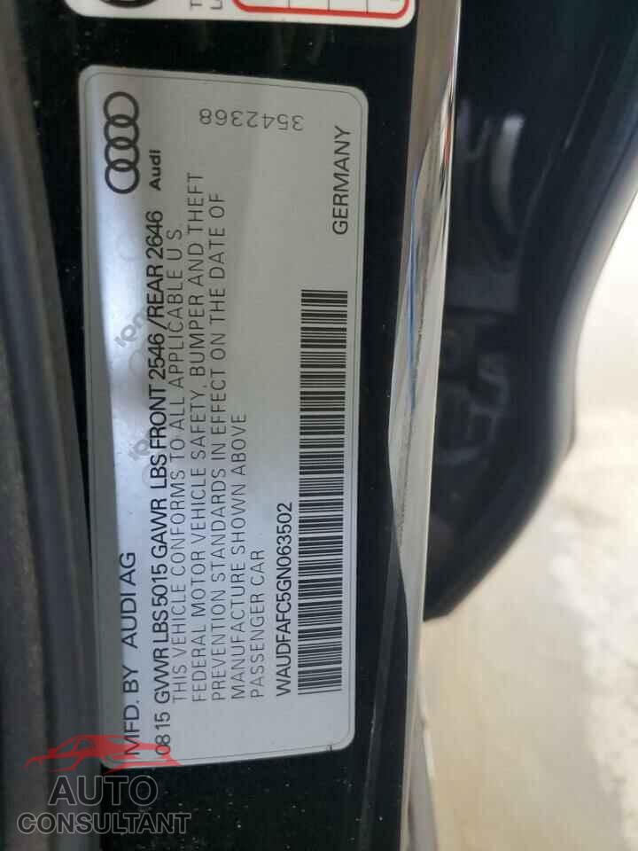 AUDI A6 2016 - WAUDFAFC5GN063502