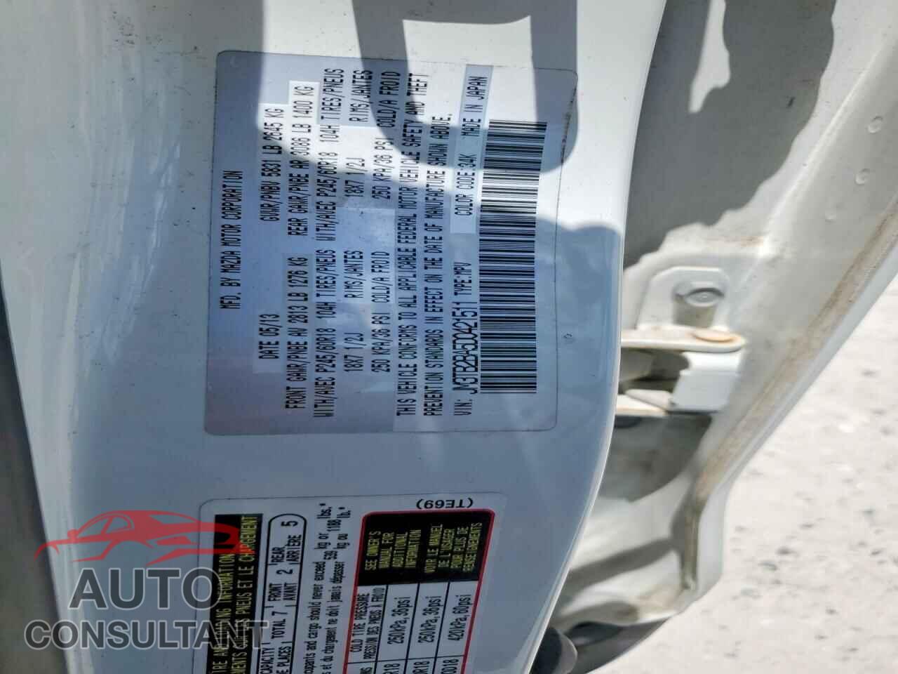 MAZDA CX-9 2013 - JM3TB2BA5D0421511