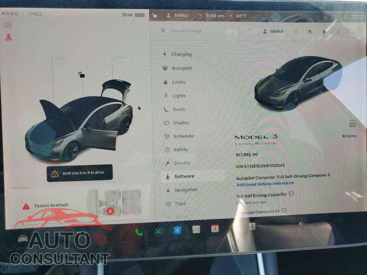 TESLA MODEL 3 2018 - 5YJ3E1EA9JF052042