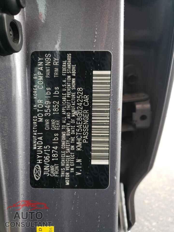 HYUNDAI ACCENT 2016 - KMHCT5AE8GU242528