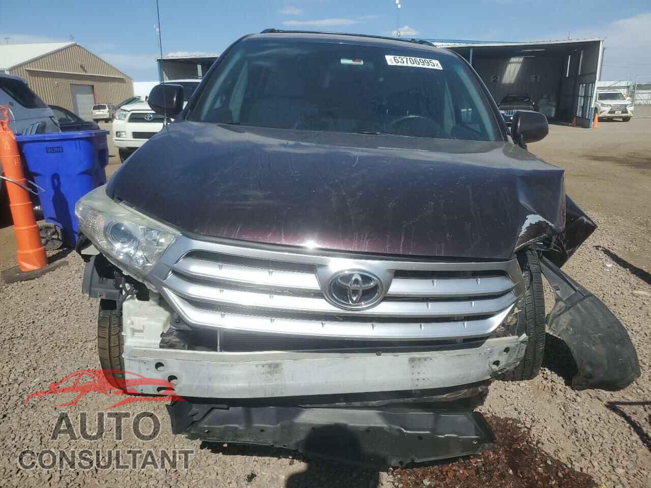 TOYOTA HIGHLANDER 2012 - 5TDBK3EH1CS159193