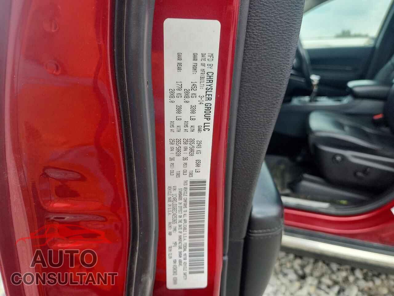 DODGE DURANGO 2014 - 1C4RDJDG6EC425365