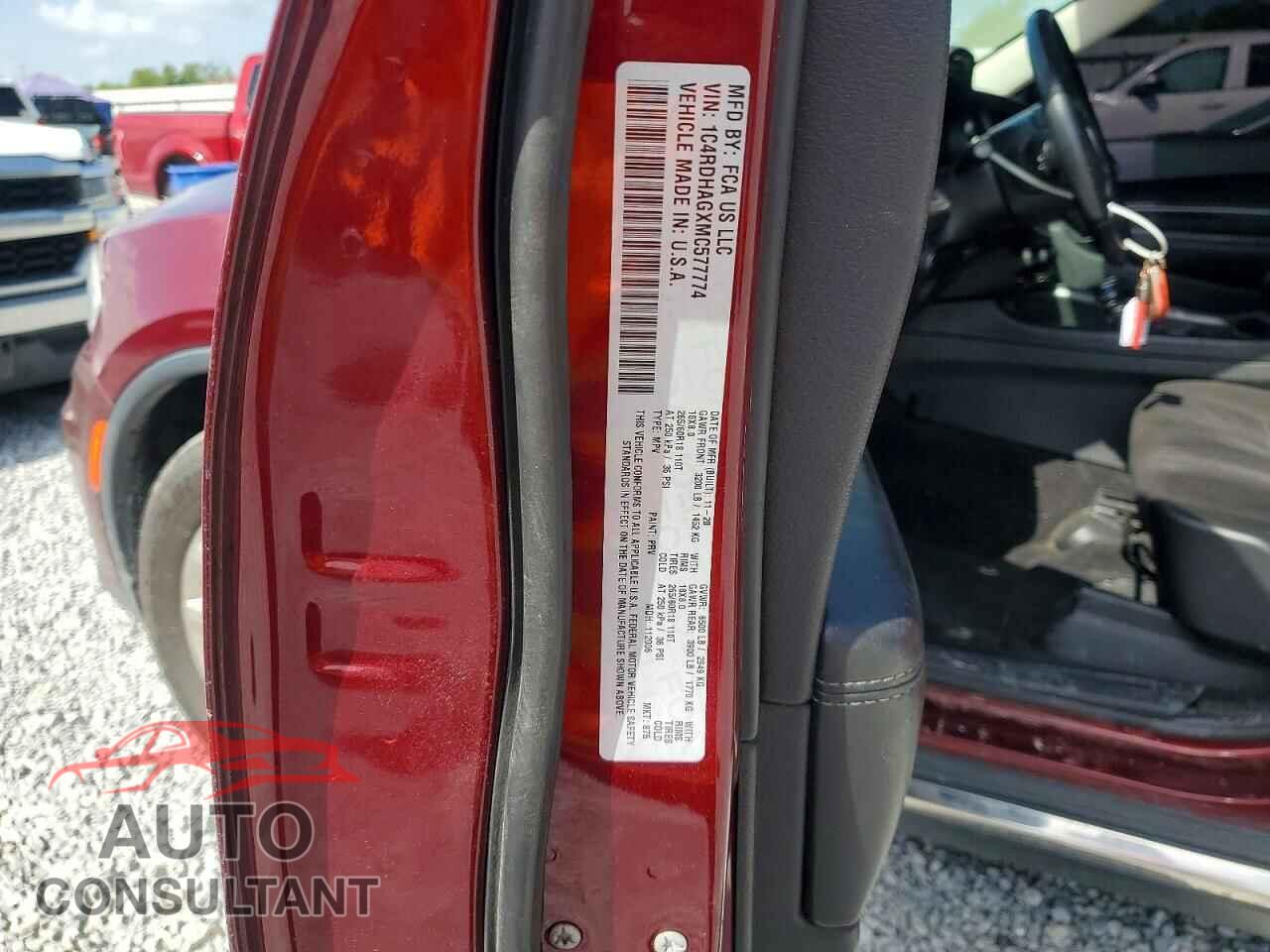 DODGE DURANGO 2021 - 1C4RDHAGXMC577774