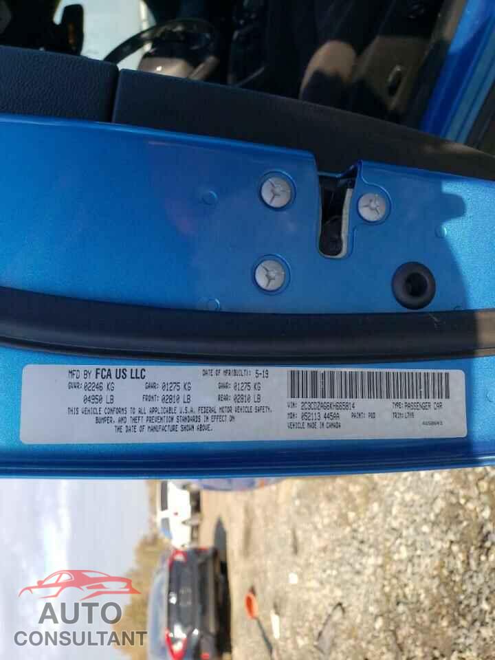 DODGE CHALLENGER 2019 - 2C3CDZAG6KH665814