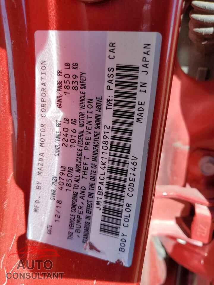 MAZDA 3 2019 - JM1BPACL4K1108912
