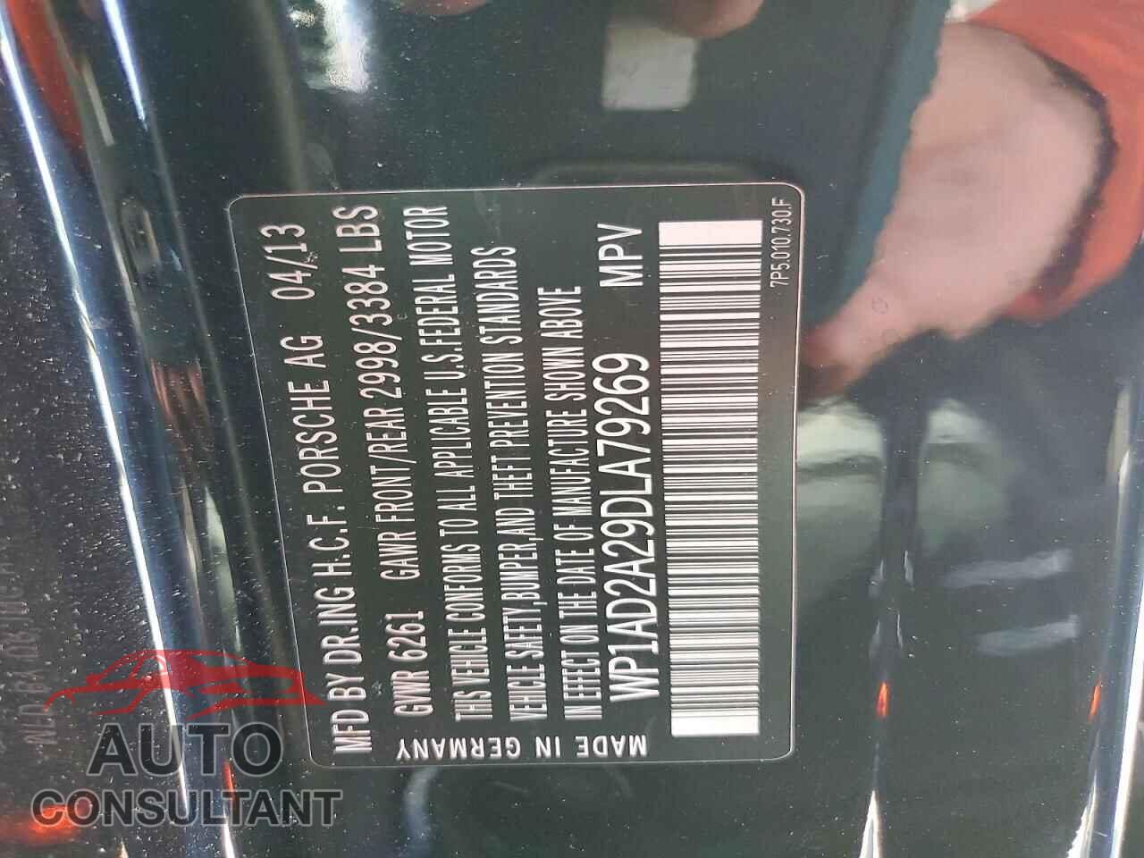 PORSCHE CAYENNE 2013 - WP1AD2A29DLA79269