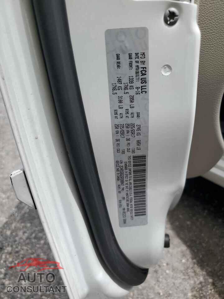 DODGE CARAVAN 2016 - 2C4RDGBG2GR388847