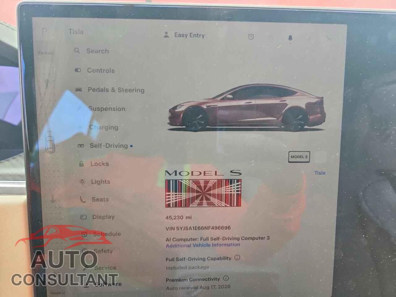 TESLA MODEL S 2022 - 5YJSA1E66NF496696