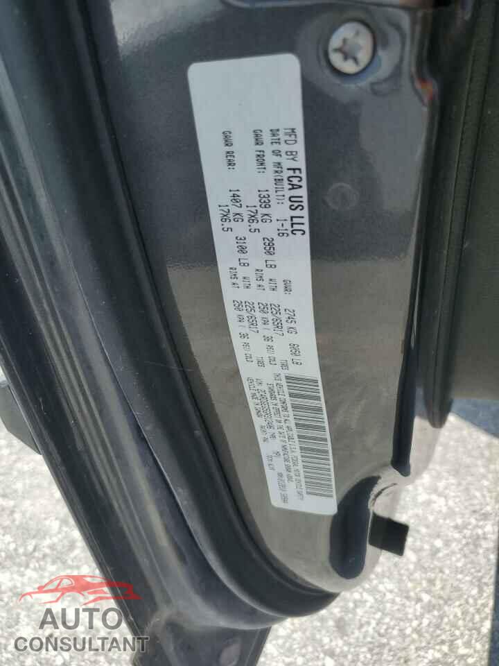 DODGE CARAVAN 2016 - 2C4RDGEG5GR312406