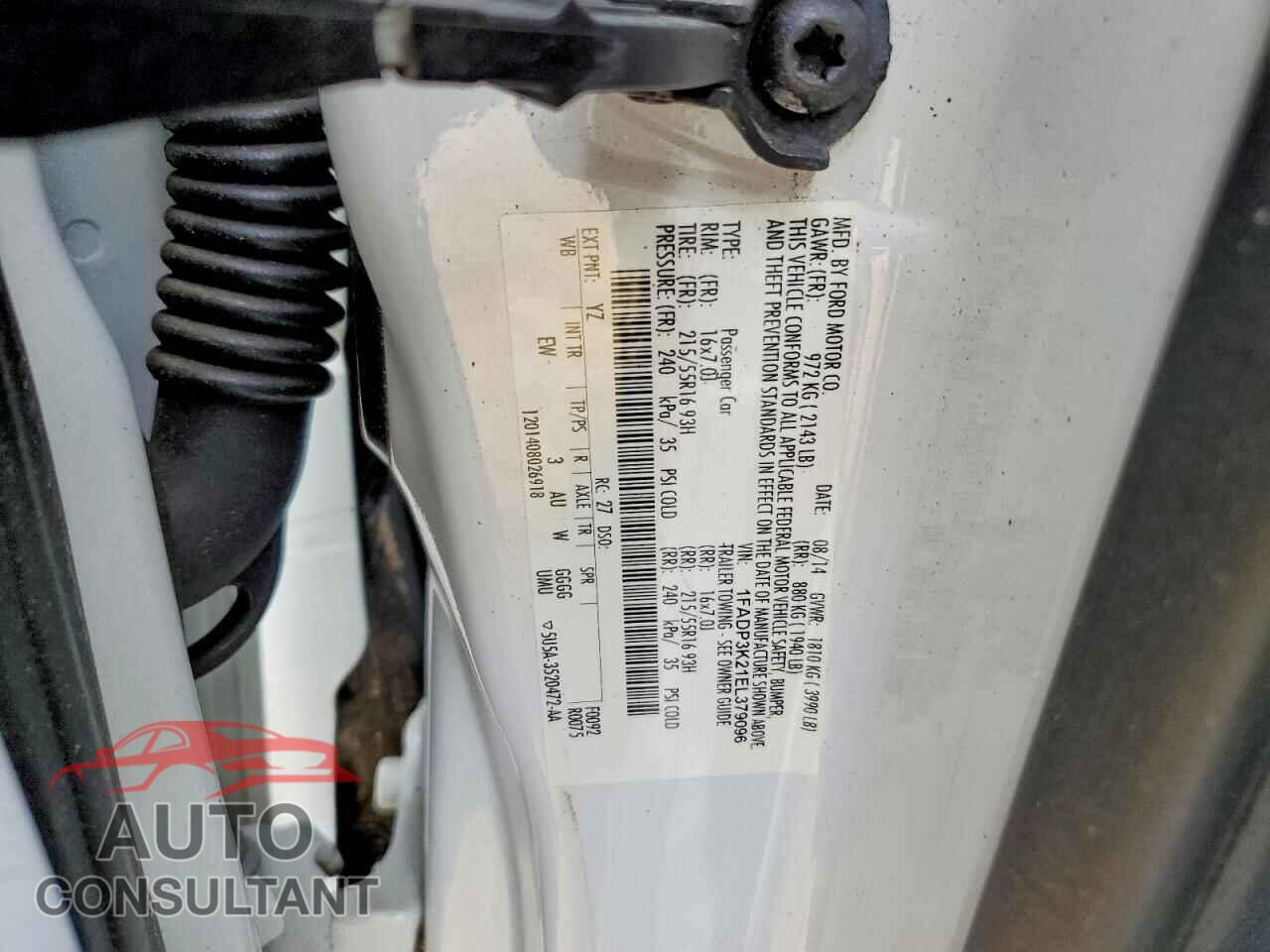 FORD FOCUS 2014 - 1FADP3K21EL379096