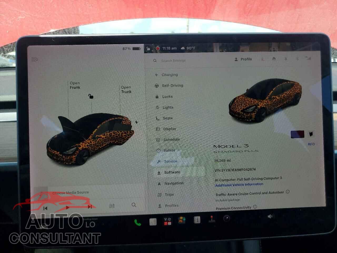TESLA MODEL 3 2021 - 5YJ3E1EA1MF042674