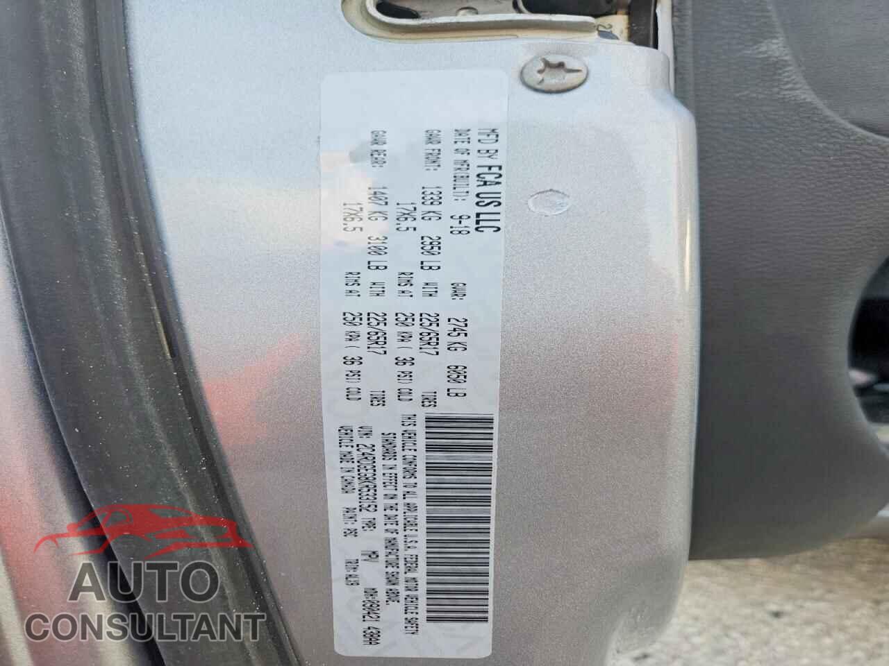 DODGE CARAVAN 2019 - 2C4RDGEG8KR533152