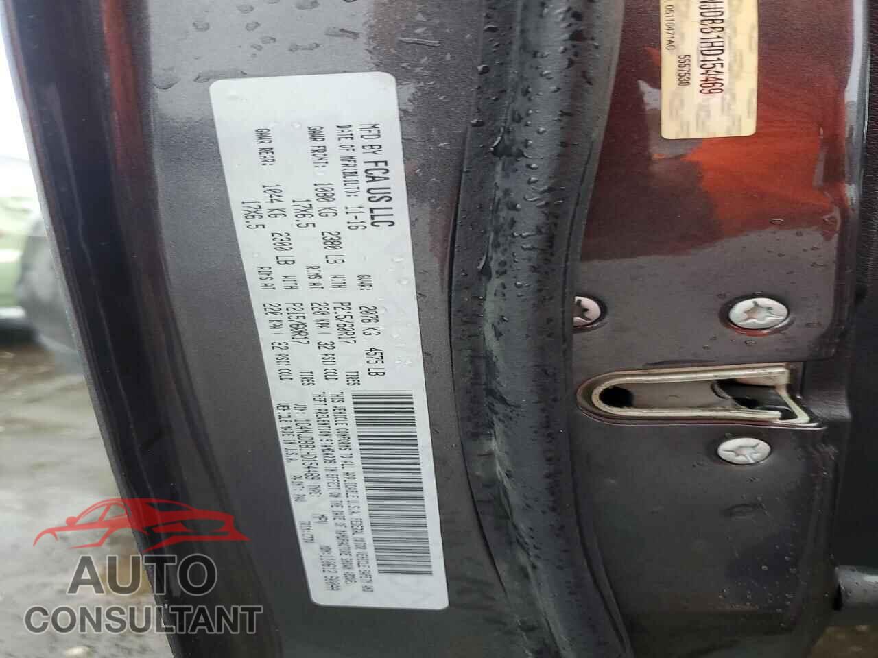 JEEP COMPASS 2017 - 1C4NJDBB1HD154469