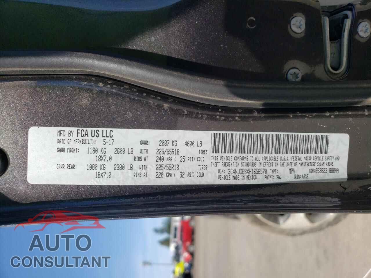 JEEP COMPASS 2017 - 3C4NJDBBXHT656570