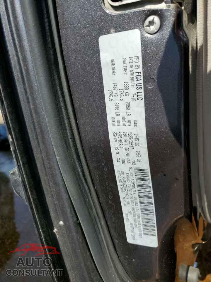 DODGE CARAVAN 2016 - 2C4RDGCG5GR374715