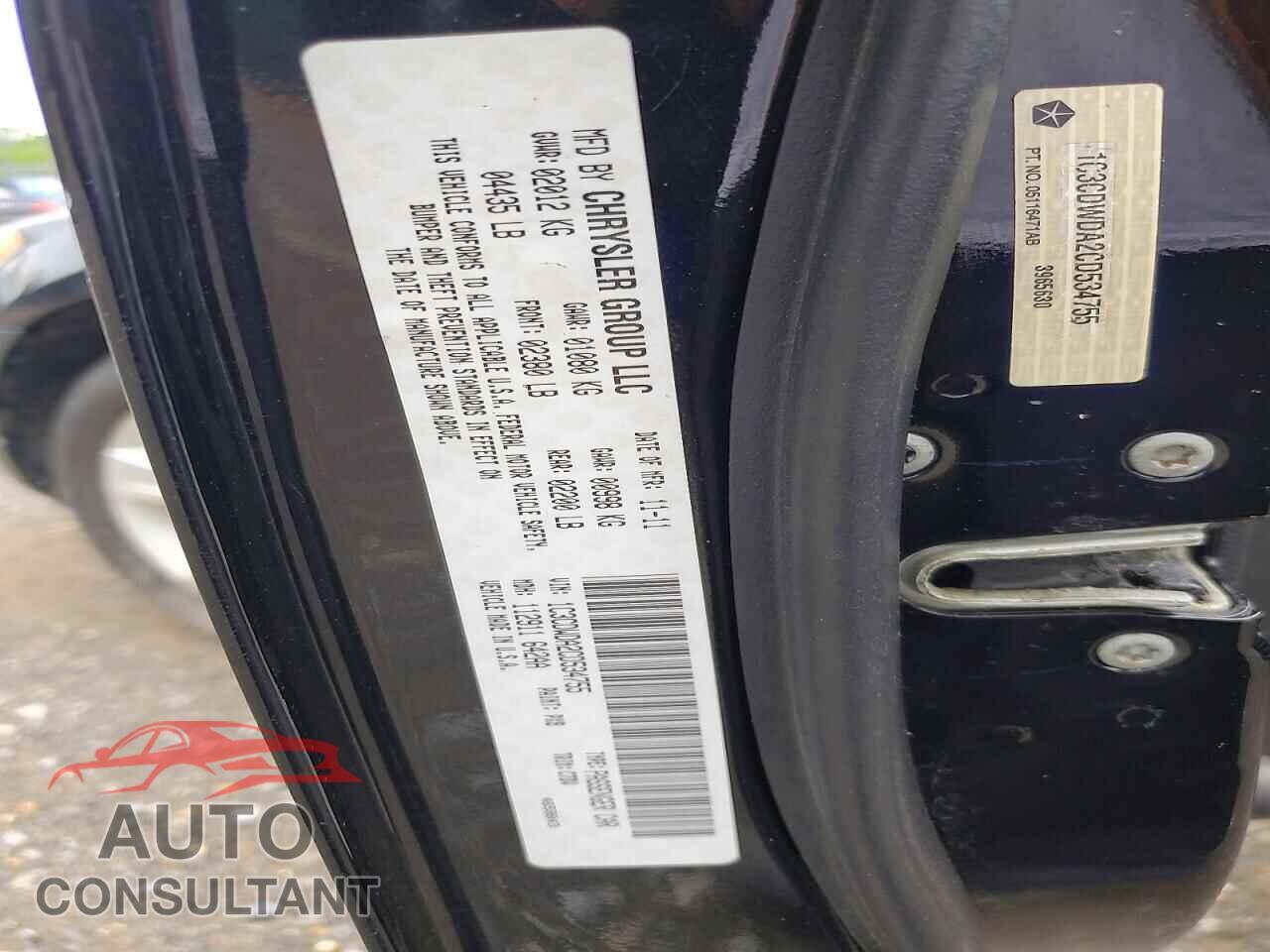 DODGE CALIBER 2012 - 1C3CDWDA2CD534755