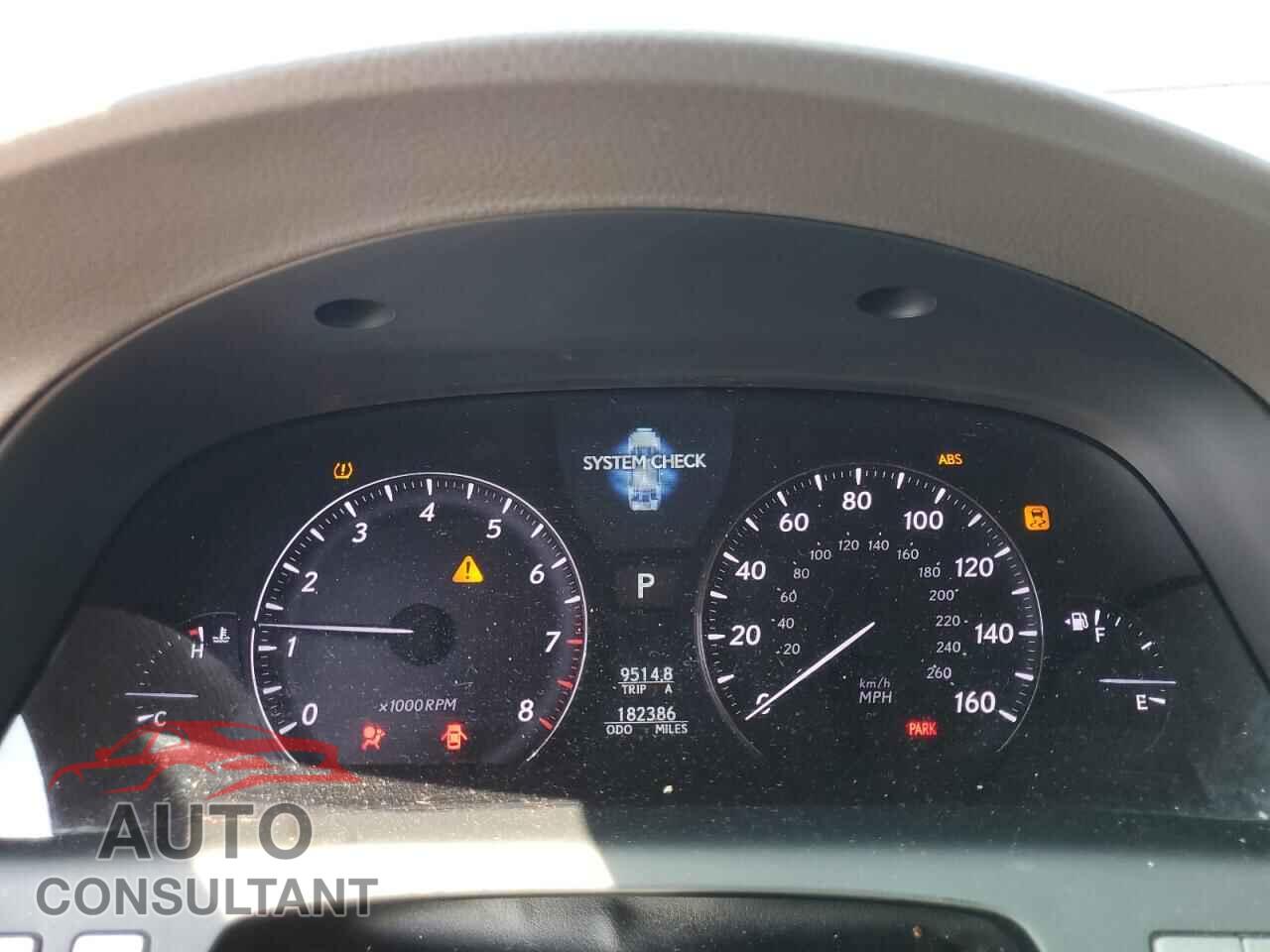 LEXUS LS460 2011 - JTHCL5EF7B5012309