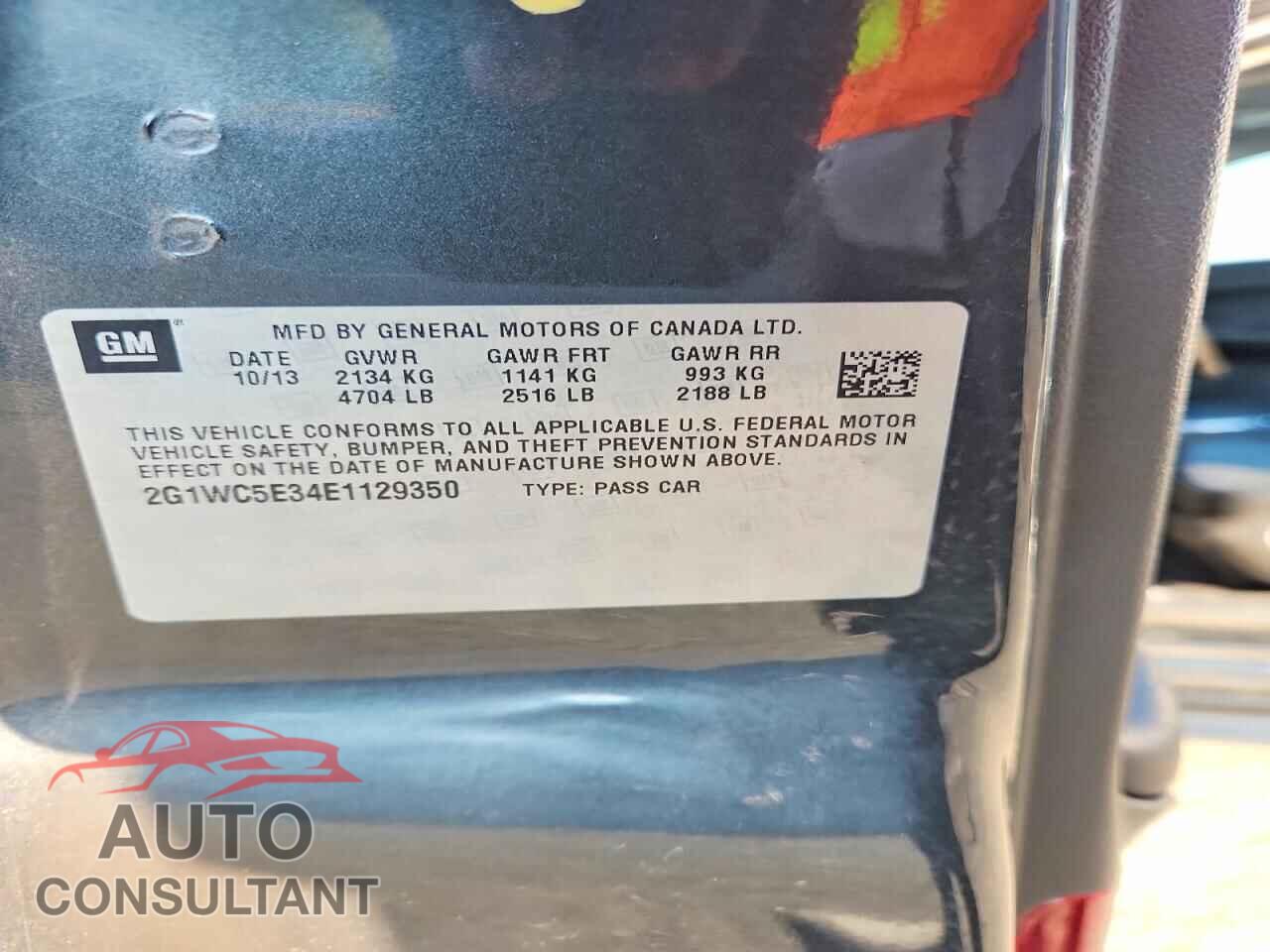 CHEVROLET IMPALA 2014 - 2G1WC5E34E1129350