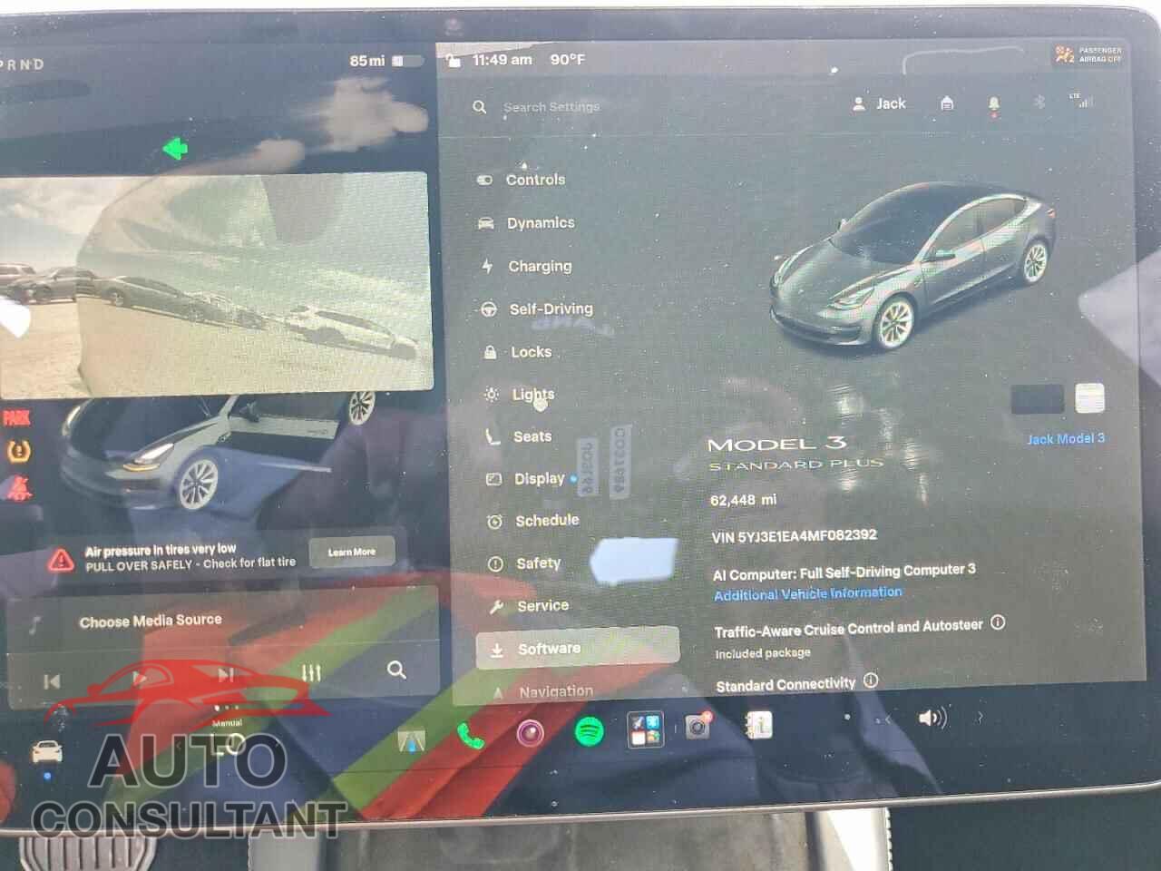 TESLA MODEL 3 2021 - 5YJ3E1EA4MF082392