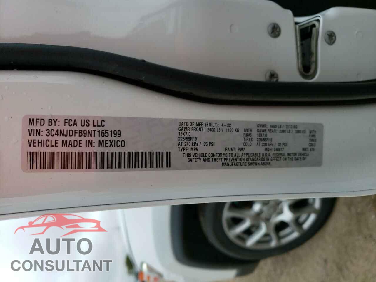JEEP COMPASS 2022 - 3C4NJDFB9NT165199