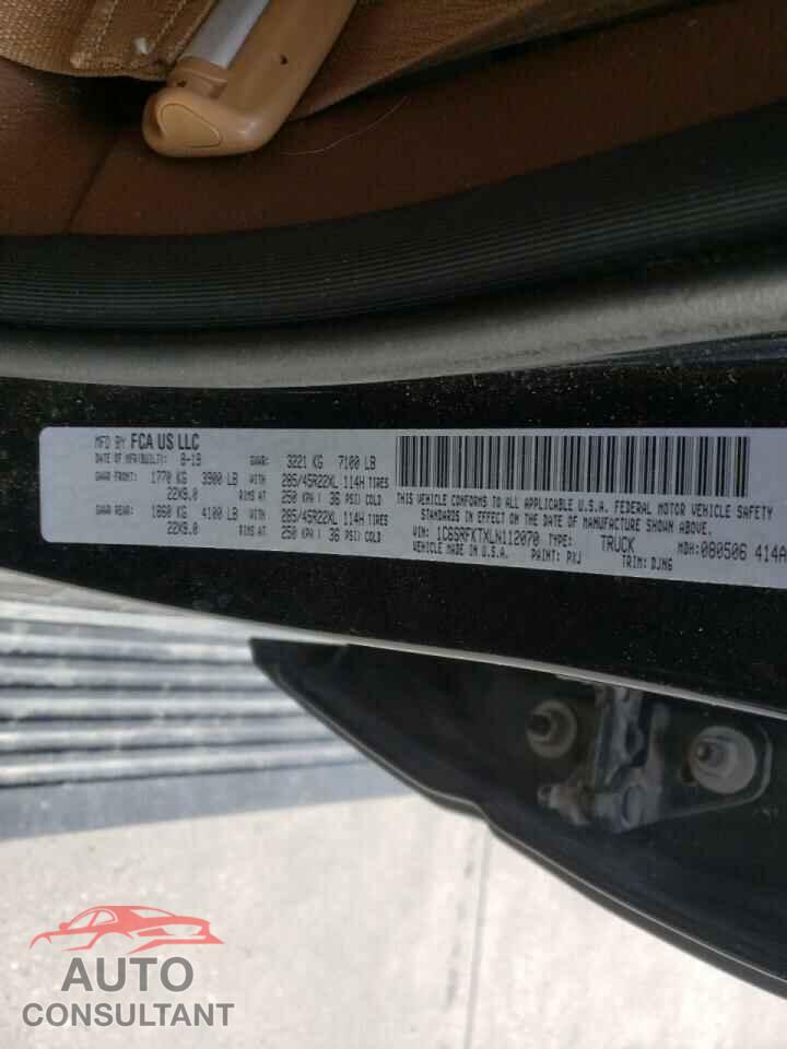 RAM 1500 2020 - 1C6SRFKTXLN112070