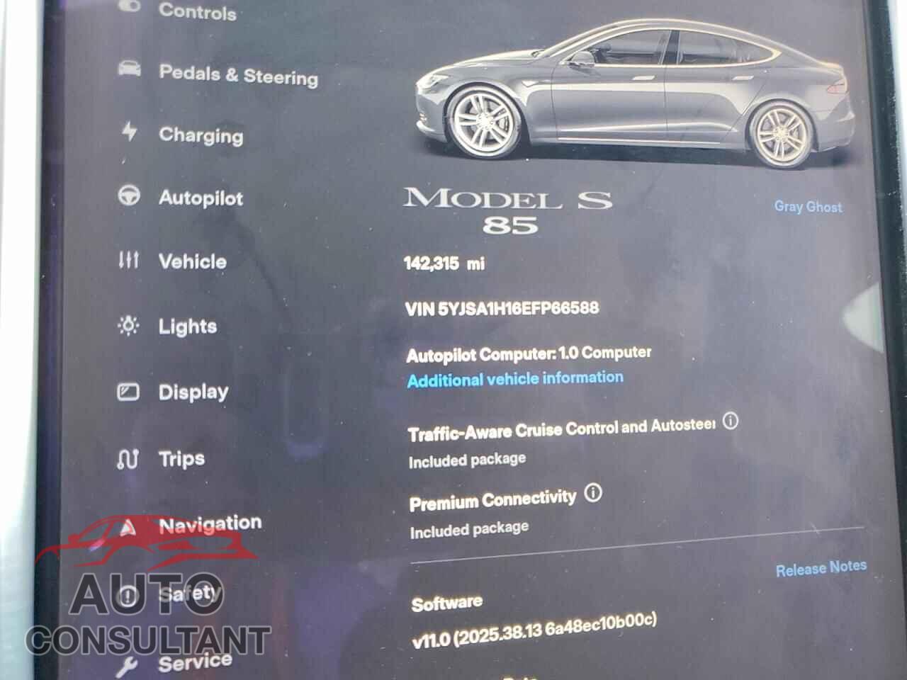 TESLA MODEL S 2014 - 5YJSA1H16EFP66588