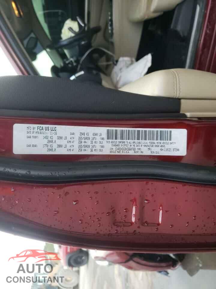 DODGE DURANGO 2017 - 1C4RDHDG3HC660769