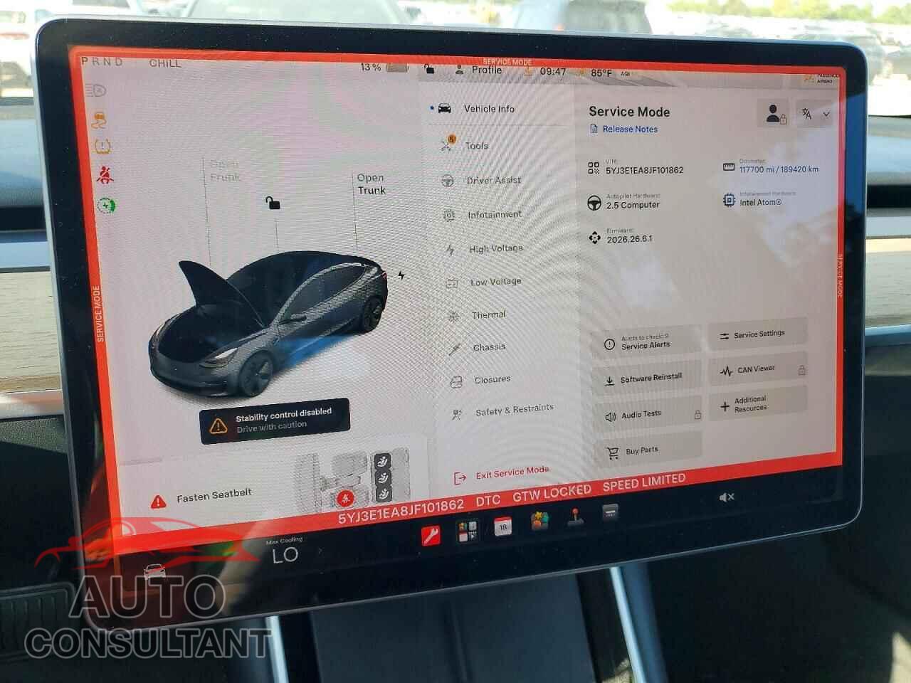 TESLA MODEL 3 2018 - 5YJ3E1EA8JF101862