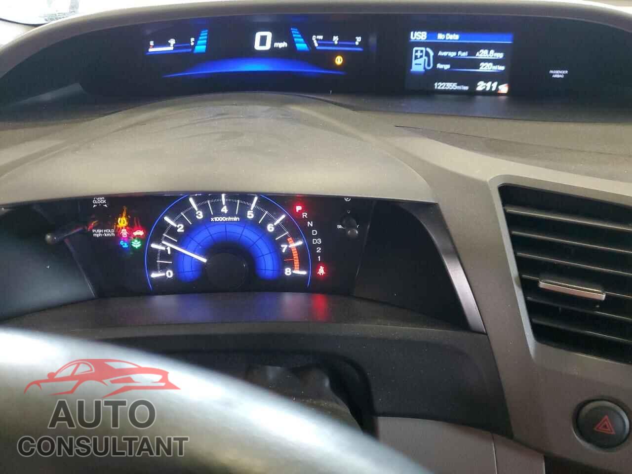 HONDA CIVIC 2012 - 19XFB2F59CE094166