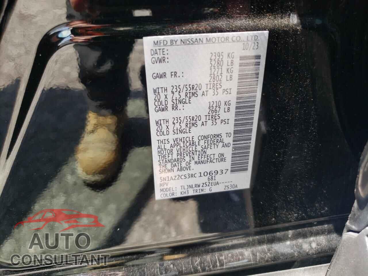 NISSAN MURANO 2024 - 5N1AZ2CS3RC106937