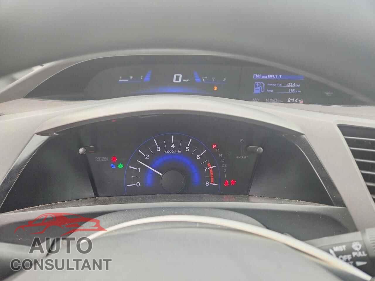 HONDA CIVIC 2012 - 2HGFB2F83CH538416