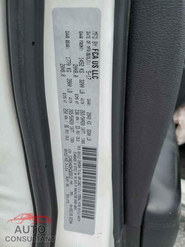 DODGE DURANGO 2017 - 1C4RDHAG9HC829312