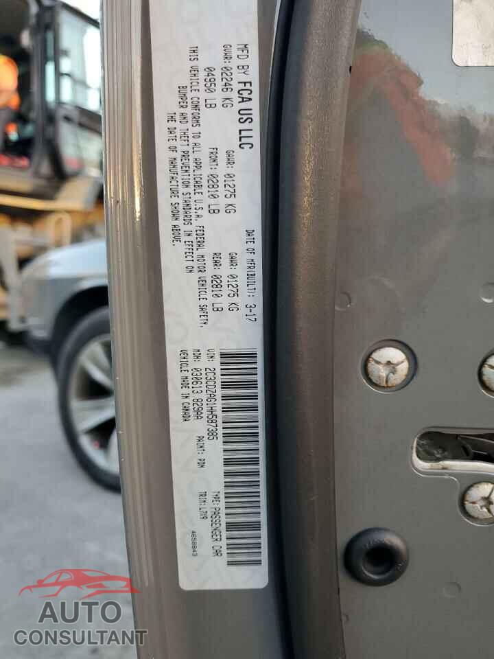 DODGE CHALLENGER 2017 - 2C3CDZAG1HH587385