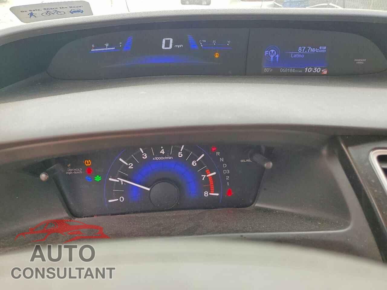HONDA CIVIC 2013 - 19XFB2F57DE248441