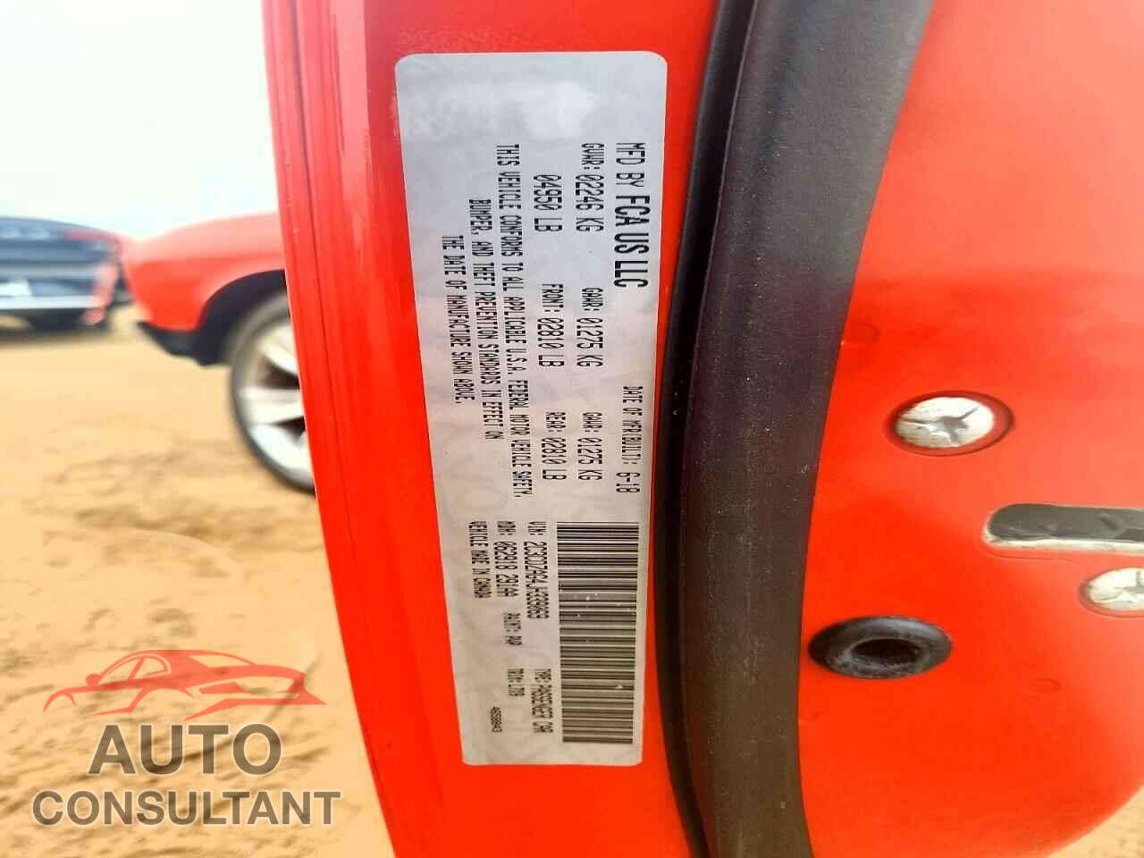 DODGE CHALLENGER 2018 - 2C3CDZAG4JH339069