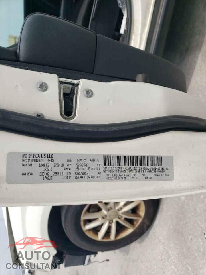 DODGE JOURNEY 2015 - 3C4PDCBG7FT696639