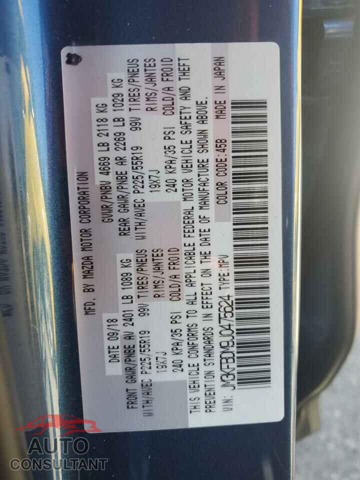 MAZDA CX-5 2018 - JM3KFBDM9J0475624