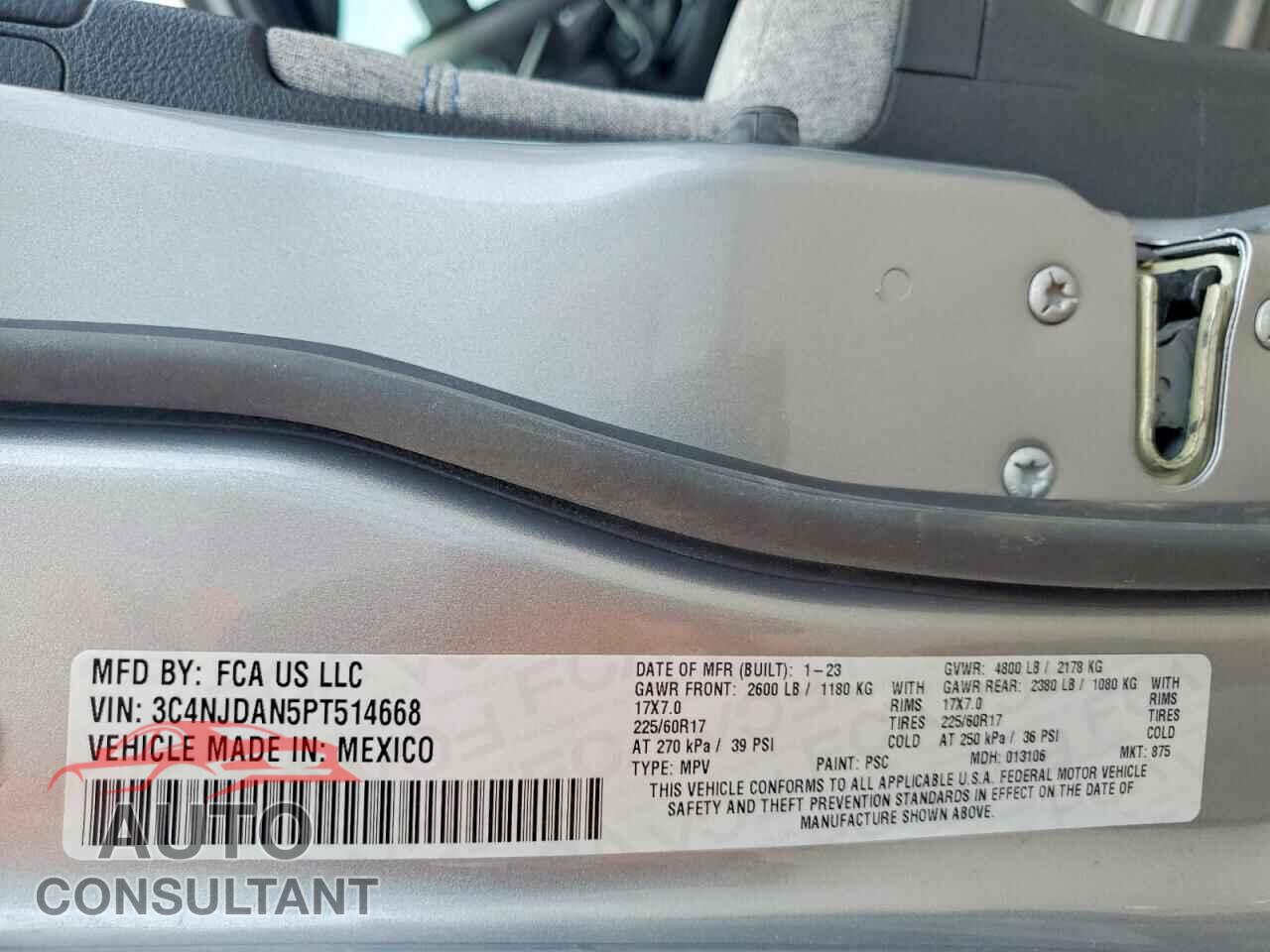 JEEP COMPASS 2023 - 3C4NJDAN5PT514668