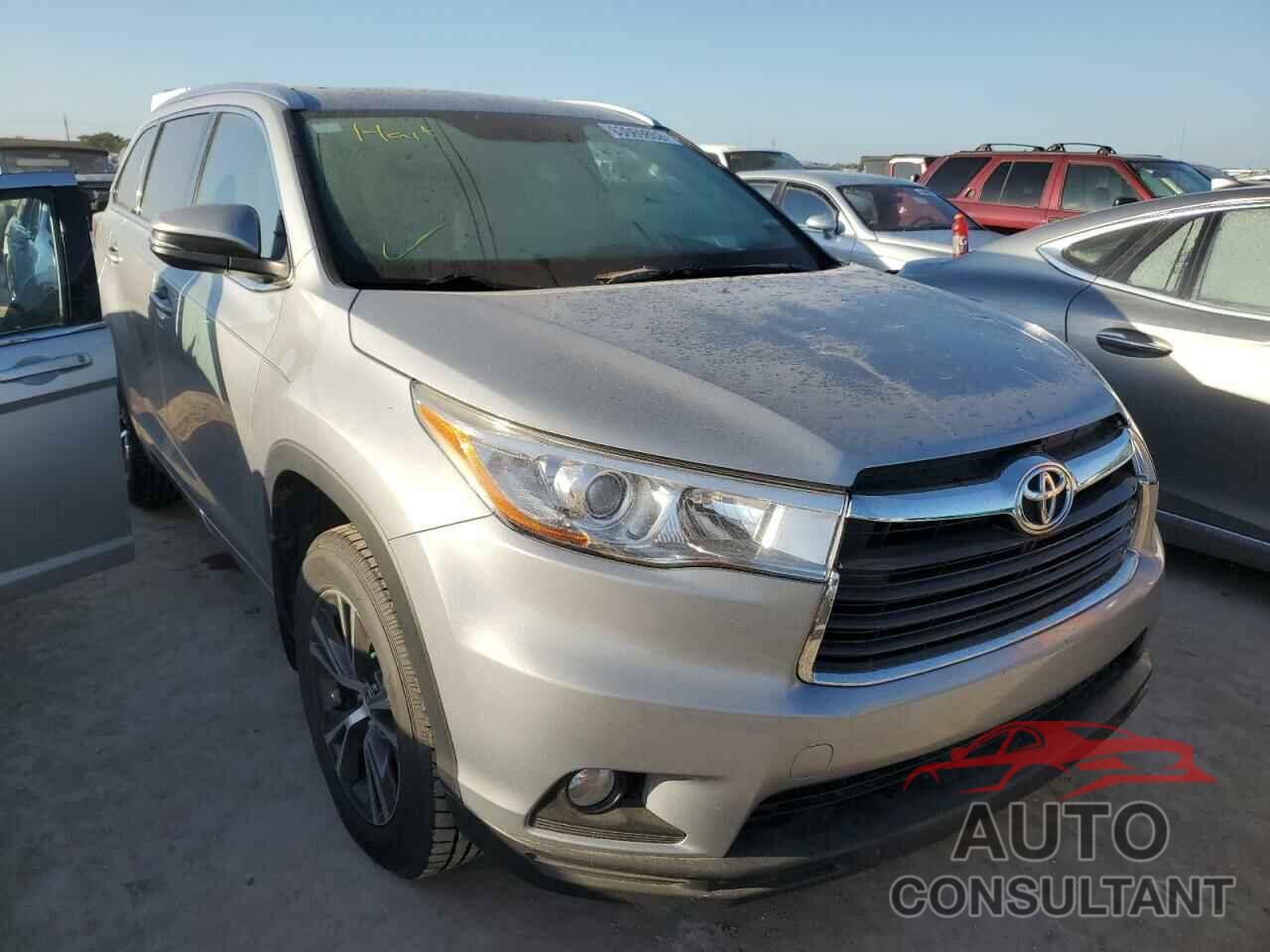 TOYOTA HIGHLANDER 2016 - 5TDJKRFHXGS256749