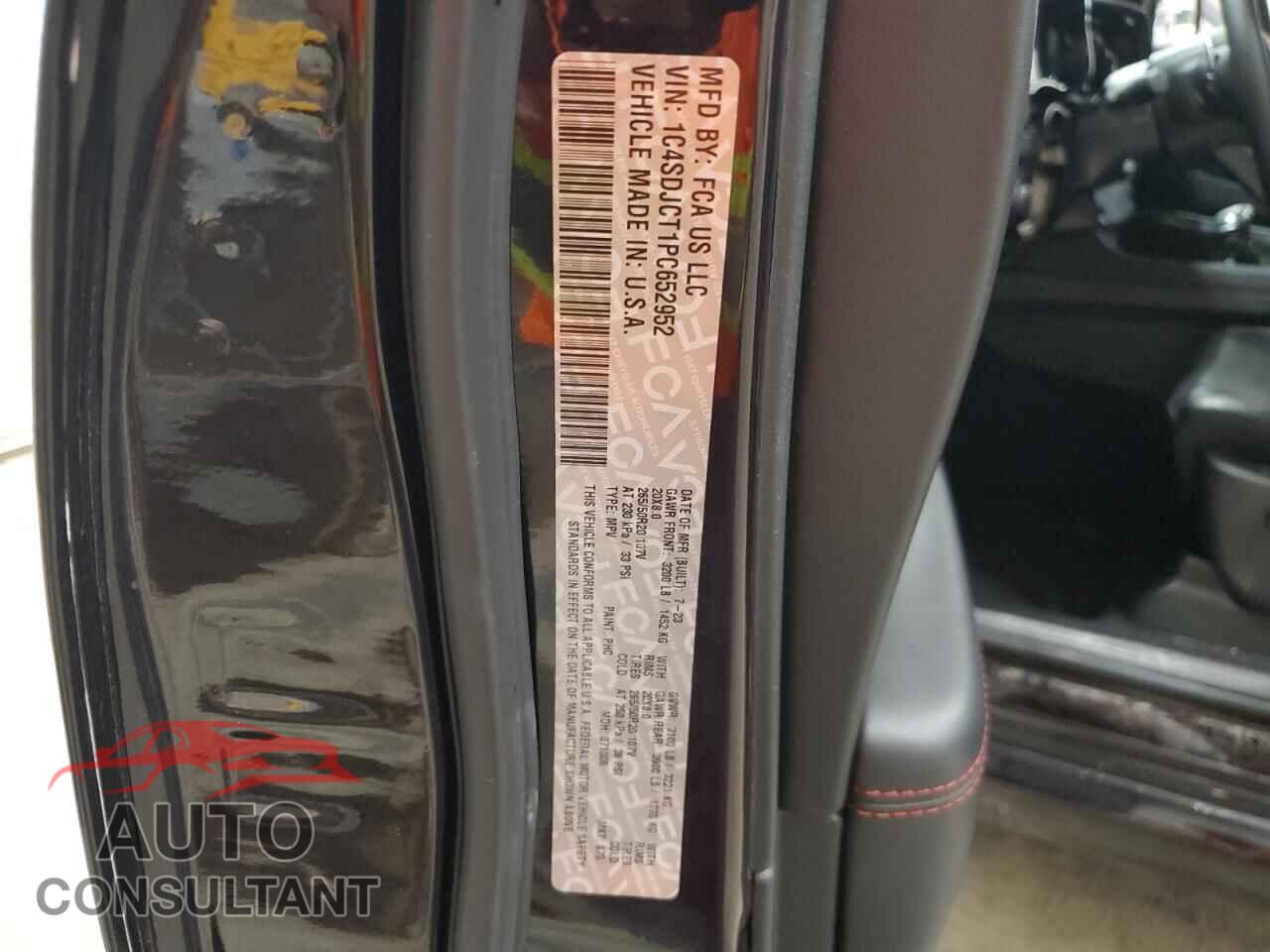 DODGE DURANGO 2023 - 1C4SDJCT1PC652952