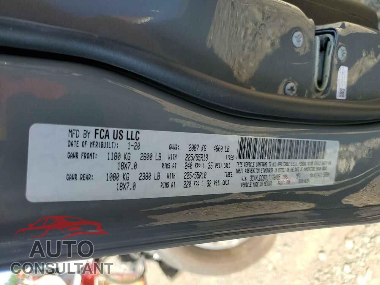 JEEP COMPASS 2020 - 3C4NJDCB7LT178485
