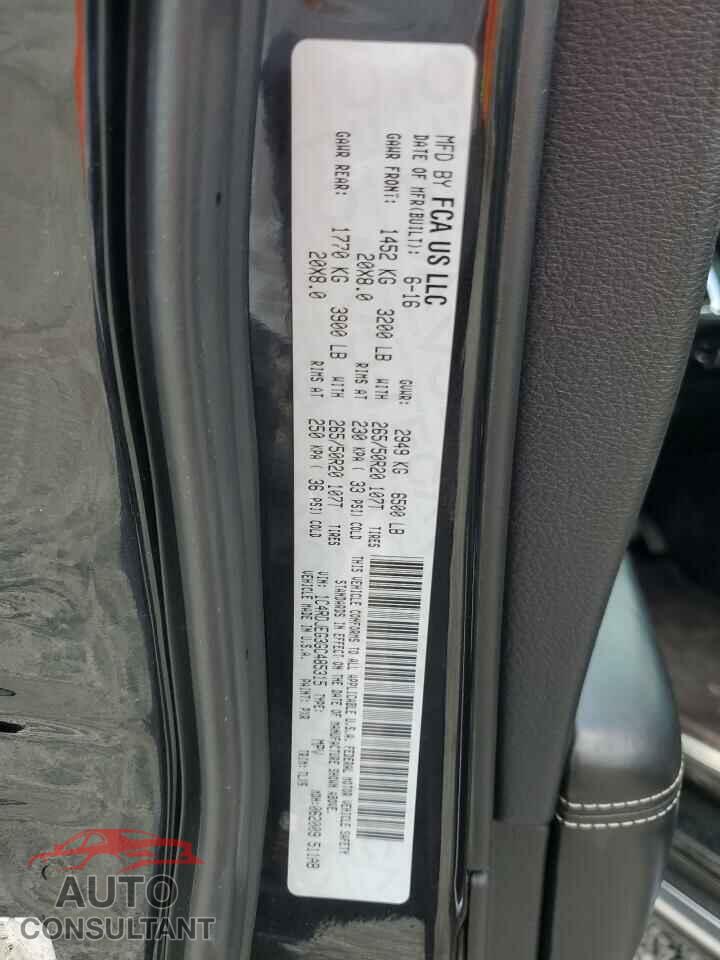DODGE DURANGO 2016 - 1C4RDJEG3GC485315