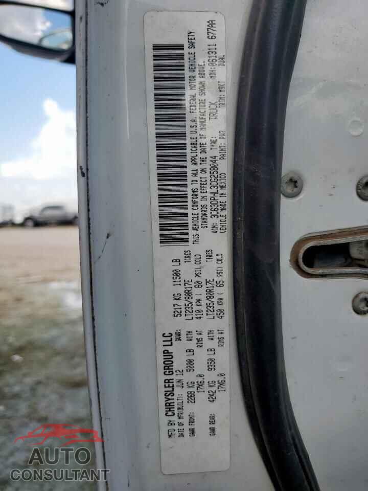DODGE RAM 3500 2012 - 3C63DPHL3CG258044