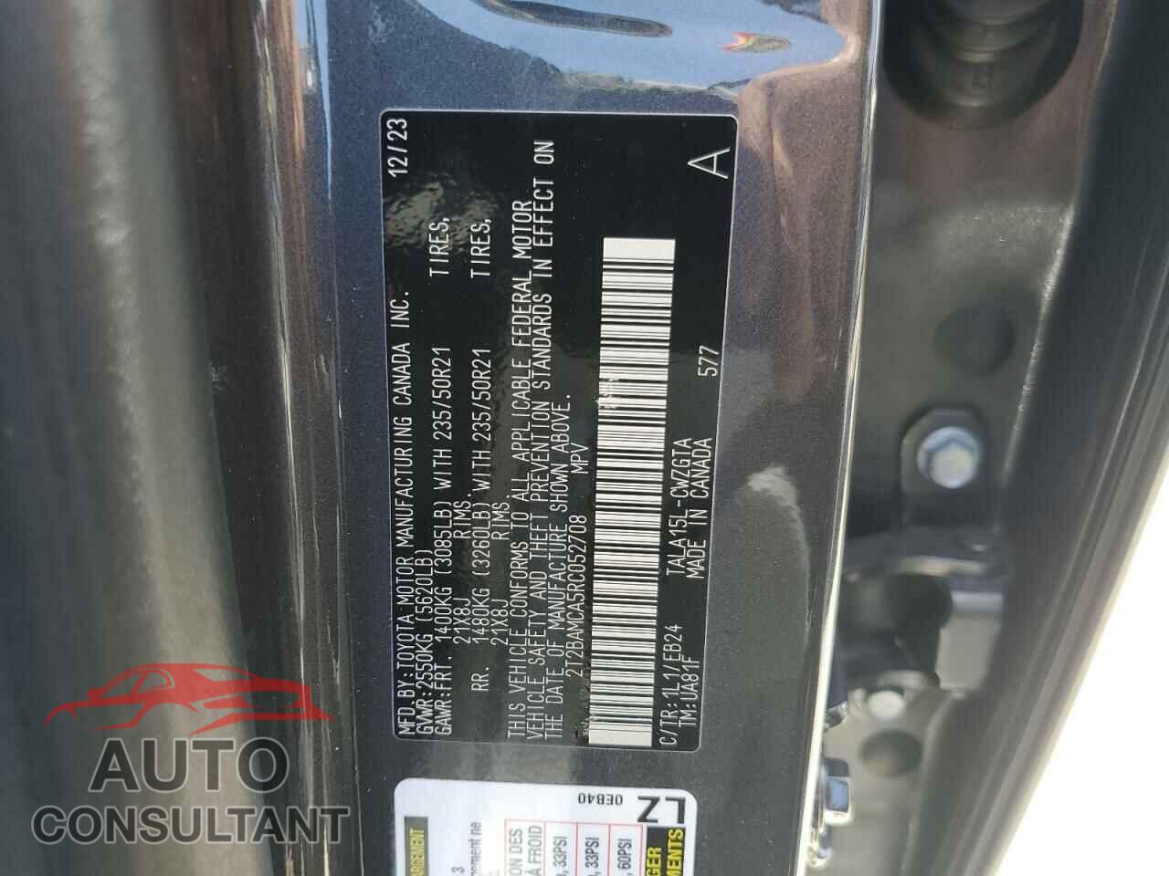 LEXUS RX350 2024 - 2T2BAMCA5RC052708
