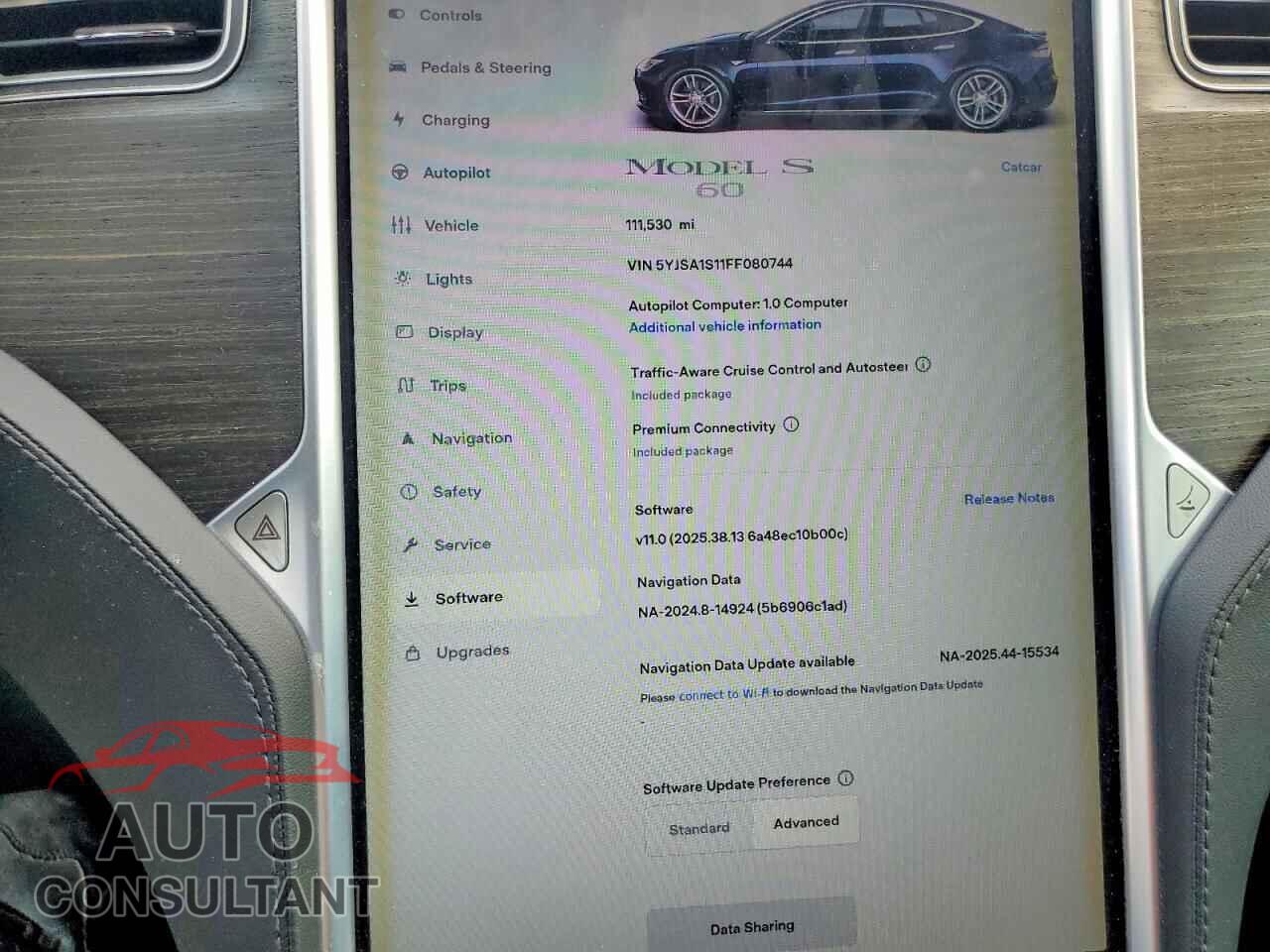 TESLA MODEL S 2015 - 5YJSA1S11FF080744