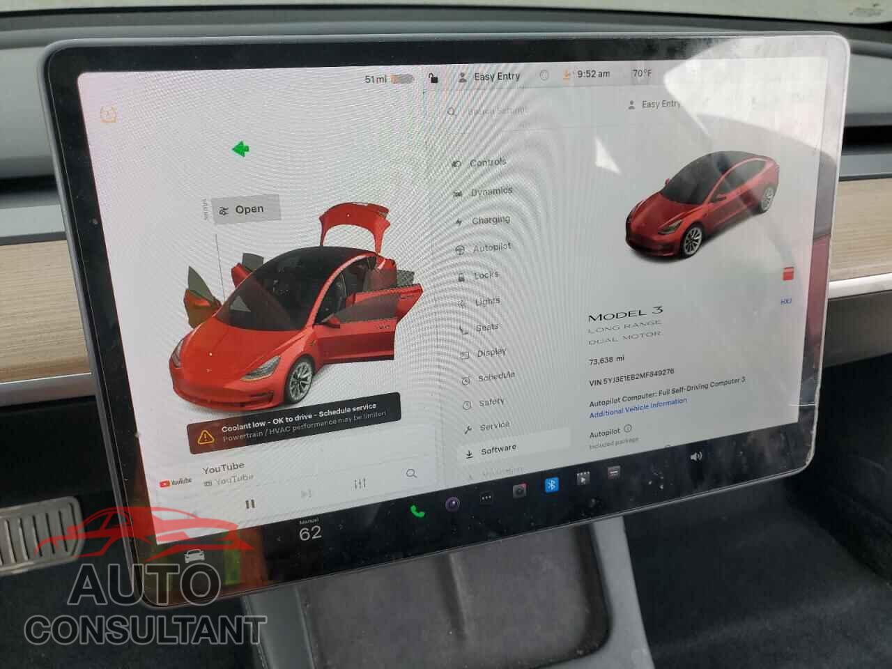TESLA MODEL 3 2021 - 5YJ3E1EB2MF849276