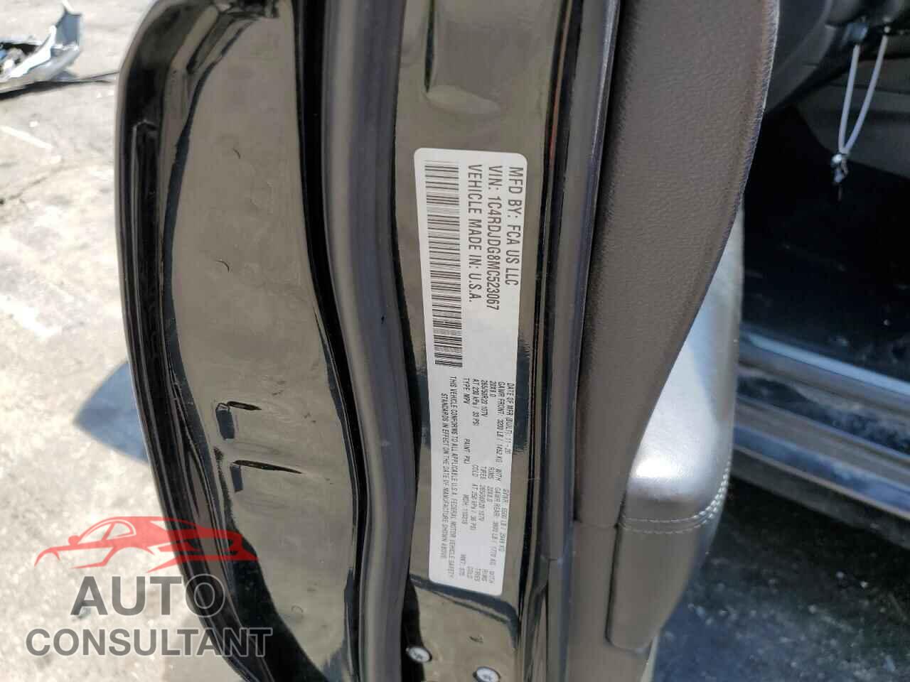 DODGE DURANGO 2021 - 1C4RDJDG8MC523067