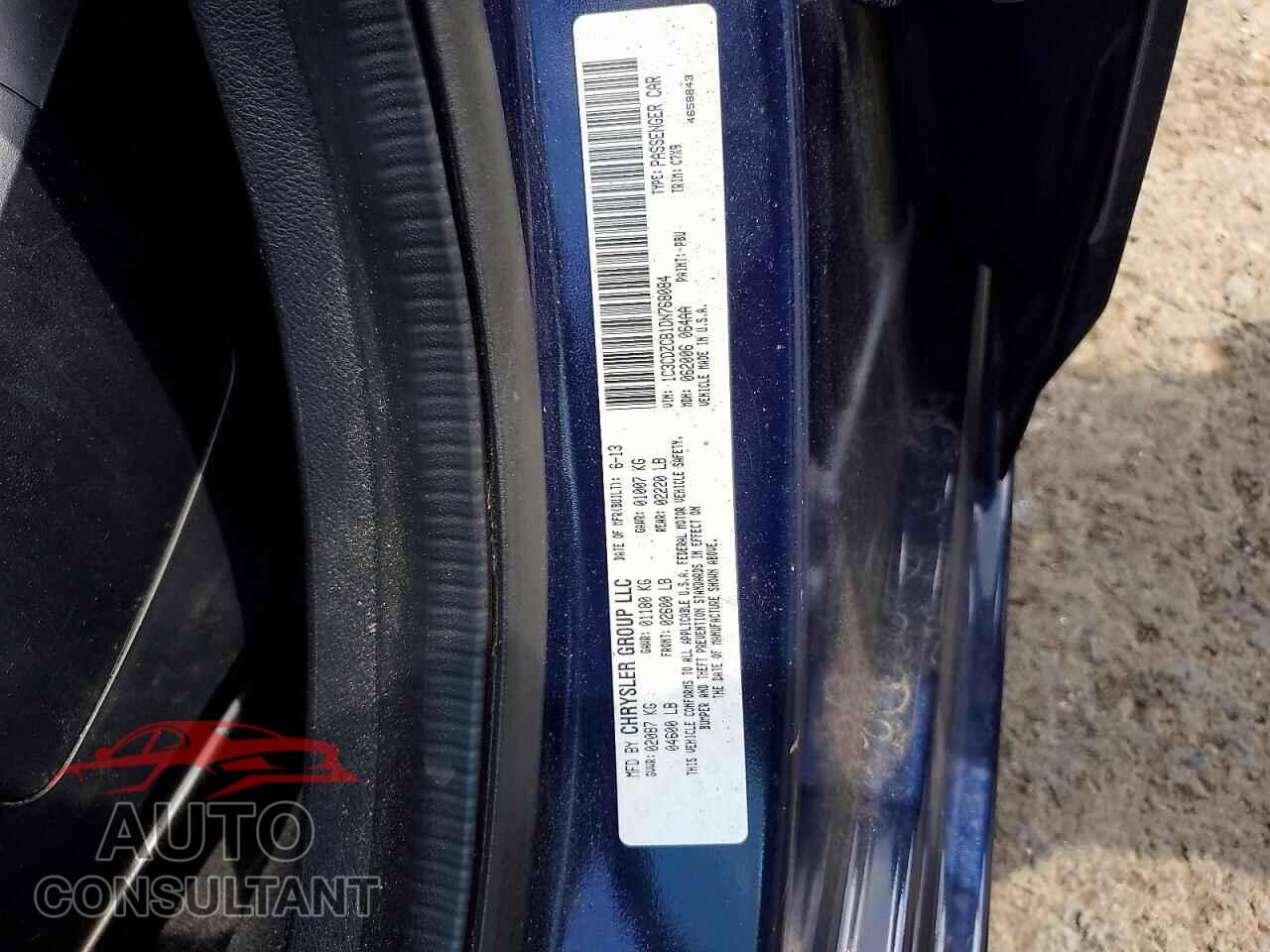 DODGE AVENGER 2013 - 1C3CDZCB1DN768084
